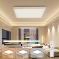 Brilagi - Dimmbare Badezimmerdeckenleuchte FRAME SMART LED/50W/230V 60x60 cm 3000-6000K IP44 Weiß + Fernbedienung