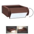 Brilagi - LED-Außenwandleuchte CROTONE LED/7W/230V Braun IP54