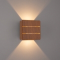 Brilagi -LED Außenwandleuchte DOUBLERAY LINE LED/6W/230V in Holzoptik IP54