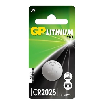 1 Stück Lithium-Knopfbatterie CR2025 GP 3V/170mAh