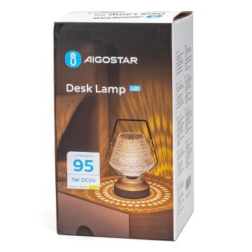 Aigostar - Dimmbare aufladbare LED-Tischlampe LED/1W/5V 2700/4000/6500K 1800mAh 20 cm