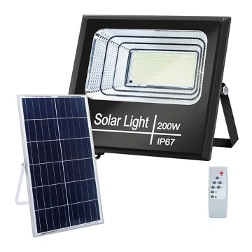 Aigostar - Dimmbarer LED-Solarfluter LED/200W/3,2V IP67 + FB