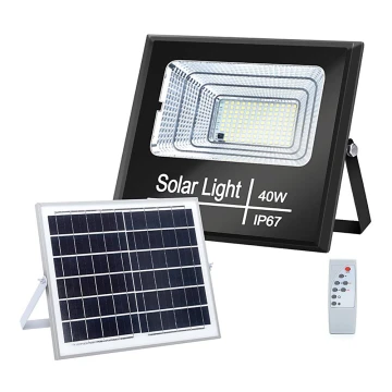 Aigostar - Dimmbarer LED-Solarstrahler LED/40W/3,2V IP67 + FB