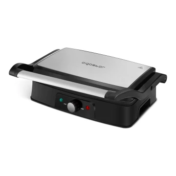 Aigostar - Kontaktgrill 1500W/230V Chrom/schwarz