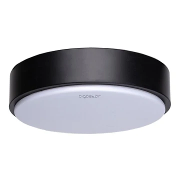 Aigostar - LED Deckenleuchte LED/12W/230V 6500K Durchschn. 23 cm schwarz