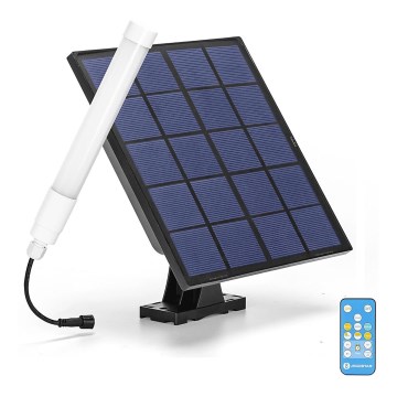 Aigostar - LED Dimmbar Röhre mit Solarpanel LED/3,2V 3000K/4000K/6500K IP65 + Fernbedienung