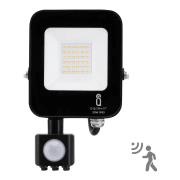 Aigostar - LED-Flutlicht mit Sensor LED/20W/230V 4000K IP65