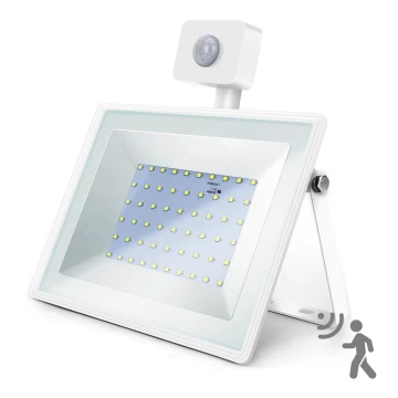 Aigostar - LED-Flutlicht mit Sensor LED/50W/230V 6400K IP65 weiß