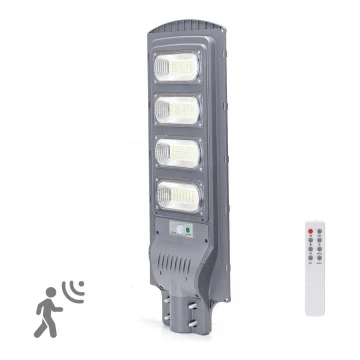 Aigostar - LED-Solar-Straßenlaterne mit Sensor LED/200W/3,2V IP65 6500K + Fernbedienung