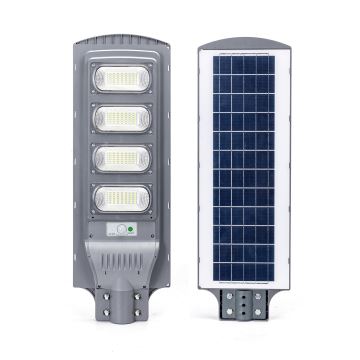 Aigostar - LED-Solar-Straßenlaterne mit Sensor LED/200W/3,2V IP65 6500K + Fernbedienung