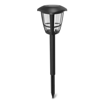 Aigostar - LED-Solarlampe LED/0,06W/2V 33,8 cm 6500K IP44 schwarz