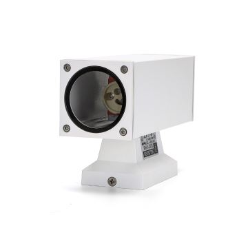 Aigostar - Outdoor-Wandleuchte 2xGU10/230V weiß IP65 eckig