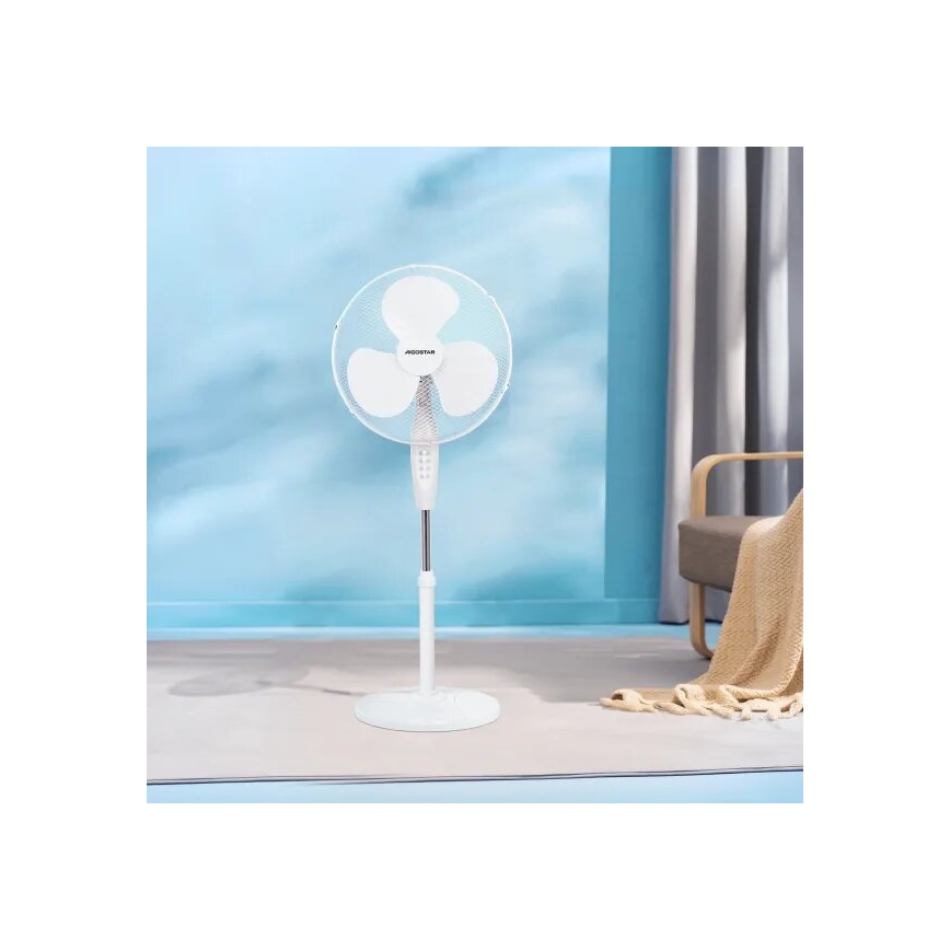 Aigostar - Standventilator 40W/230V weiß