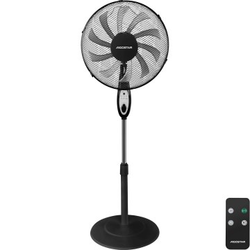 Aigostar - Standventilator 60W/230V schwarz + Fernbedienung