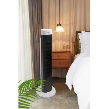 Aigostar - Turm-Ventilator 45W/230V schwarz/weiß