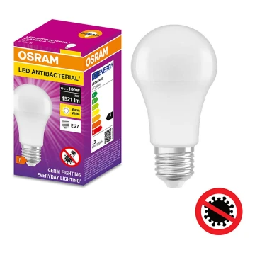 Antibakterielle LED-Glühbirne A100 E27/13W/230V 2700K - Osram