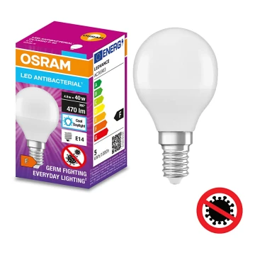 Antibakterielle LED-Glühbirne P40 E14/4,9W/230V 6500K - Osram