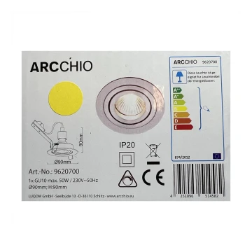 Arcchio - Einbauleuchte SOPHIA 1xGU10/50W/230V