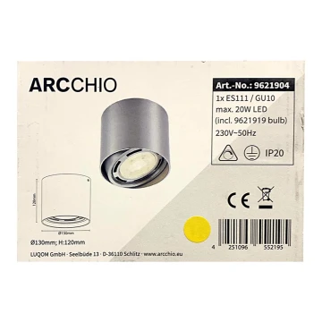 Arcchio - LED-Strahler ROSALIE 1xGU10/ES111/11,5W/230V