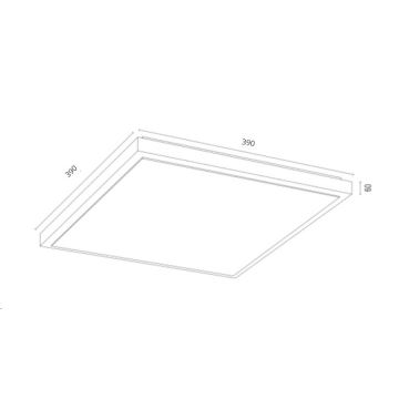 Argon 1802 - Deckenleuchte CARLSON 4xE27/15W/230V 39x39 cm golden