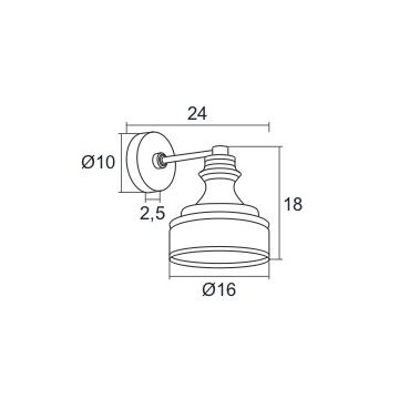 Argon 3796 - LED Wandbeleuchtung TULUZA LED/5W/230V