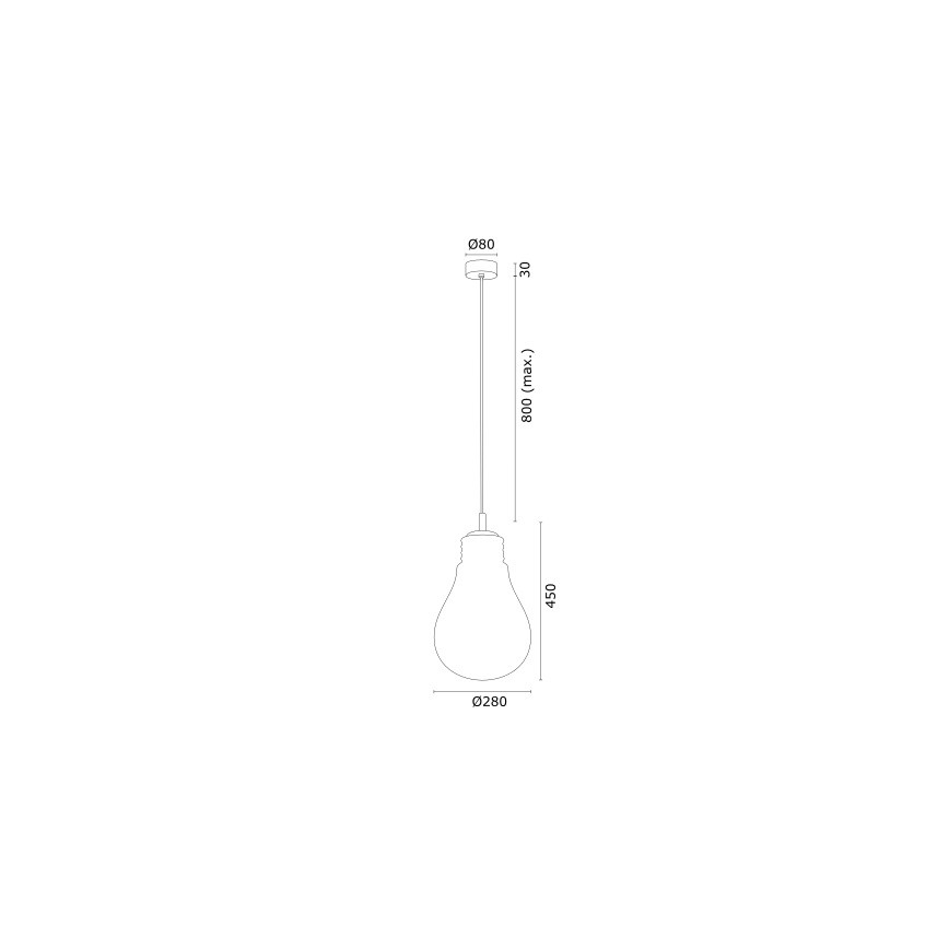 Argon 4879 - Hängeleuchte JESSE 1xE27/15W/230V gold/weiß