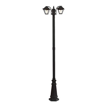 Außenlampe 2xE27/60W/230V IP44 232 cm schwarz