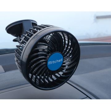 Auto-Ventilator an einem Saugnapf 4W/12V schwarz