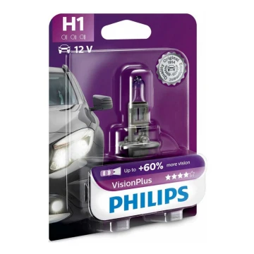 Autoglühbirne Philips VISION PLUS 12258VPB1 H1 P14,5s/55W/12V