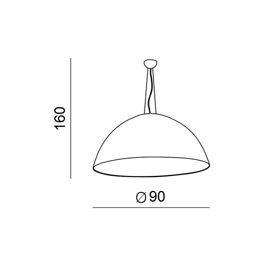 Azzardo AZ1402 - Kronleuchter an Schnur MAGMA 4xE27/60W/230V