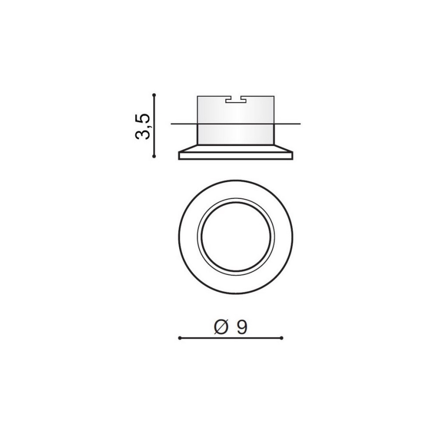 Azzardo AZ1482 - Einbaubeleuchtung ADAMO 1xGU10/50W/230V