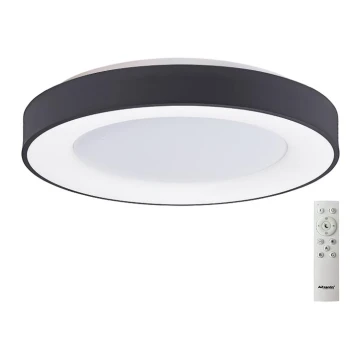 Azzardo AZ4991 - Dimmbare LED-Deckenleuchte SANTANA LED/50W/230V schwarz + Fernbedienung