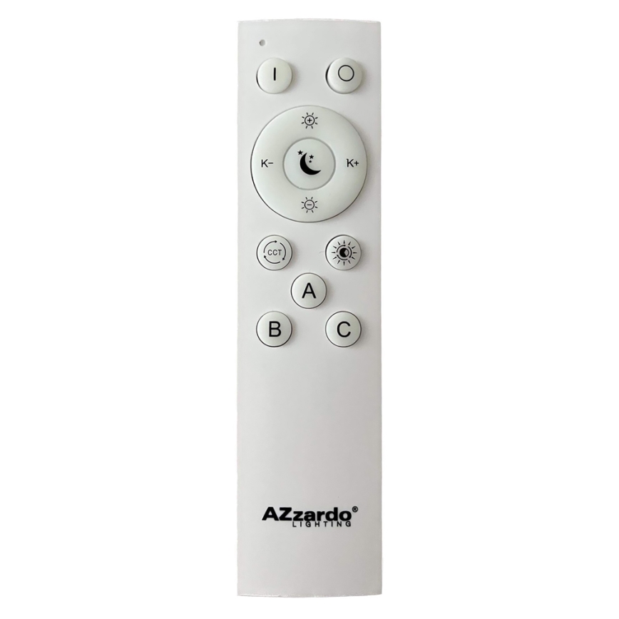 Azzardo AZ4993 - Dimmbare LED-Deckenleuchte SANTANA LED/50W/230V braun + Fernbedienung