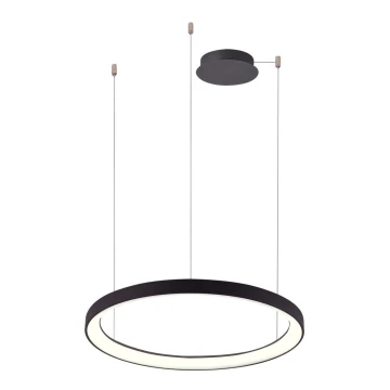 Azzardo AZ5016 - Dimmbare LED-Hängeleuchte an Schnur AGNES LED/38W/230V d 48 cm schwarz