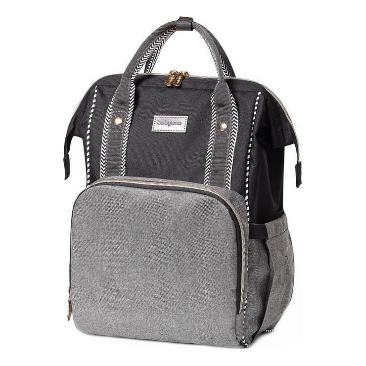 BabyOno - Wickelrucksack für Kinderwagen Oslo Style schwarz