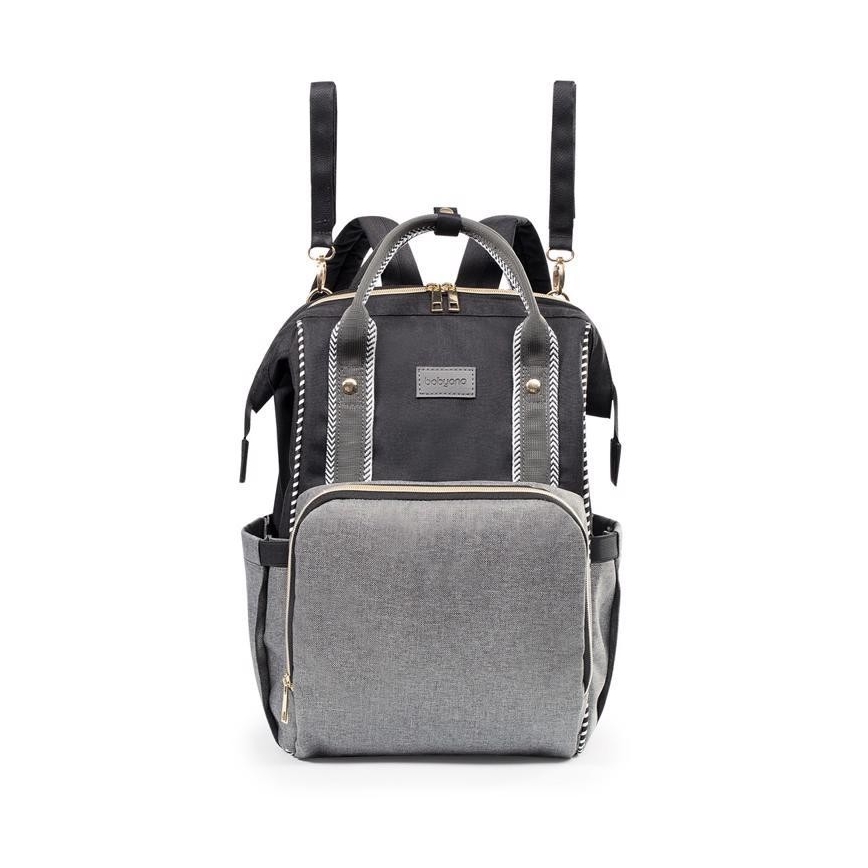 BabyOno - Wickelrucksack für Kinderwagen Oslo Style schwarz