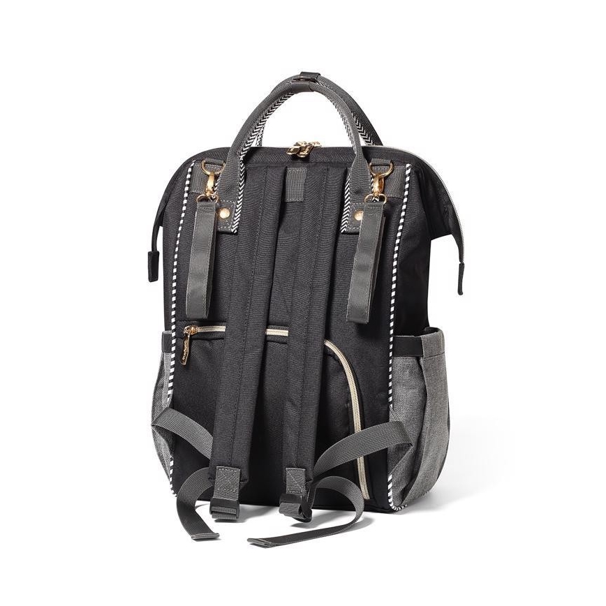 BabyOno - Wickelrucksack für Kinderwagen Oslo Style schwarz