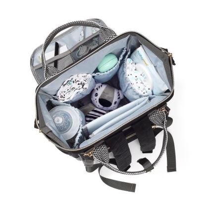 BabyOno - Wickelrucksack für Kinderwagen Oslo Style schwarz