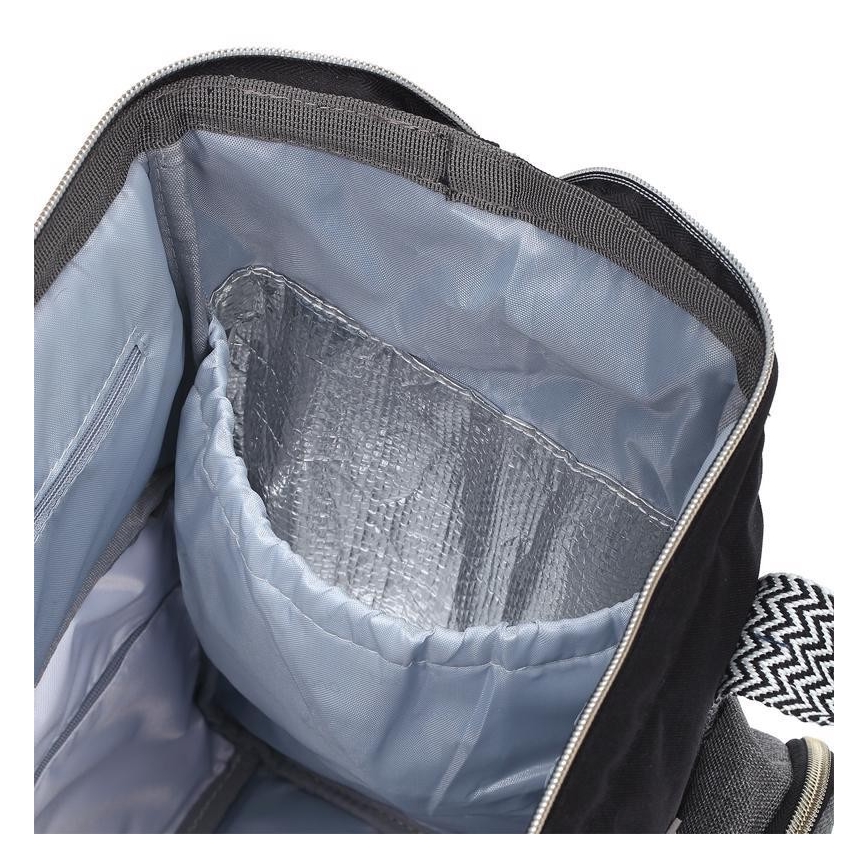 BabyOno - Wickelrucksack für Kinderwagen Oslo Style schwarz