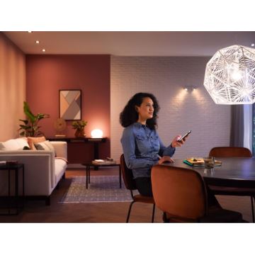 Basis-Set Philips Hue White Ambiance 3xE27/8W 2200-6500K + Verbindungsgerät und Fernbedienung