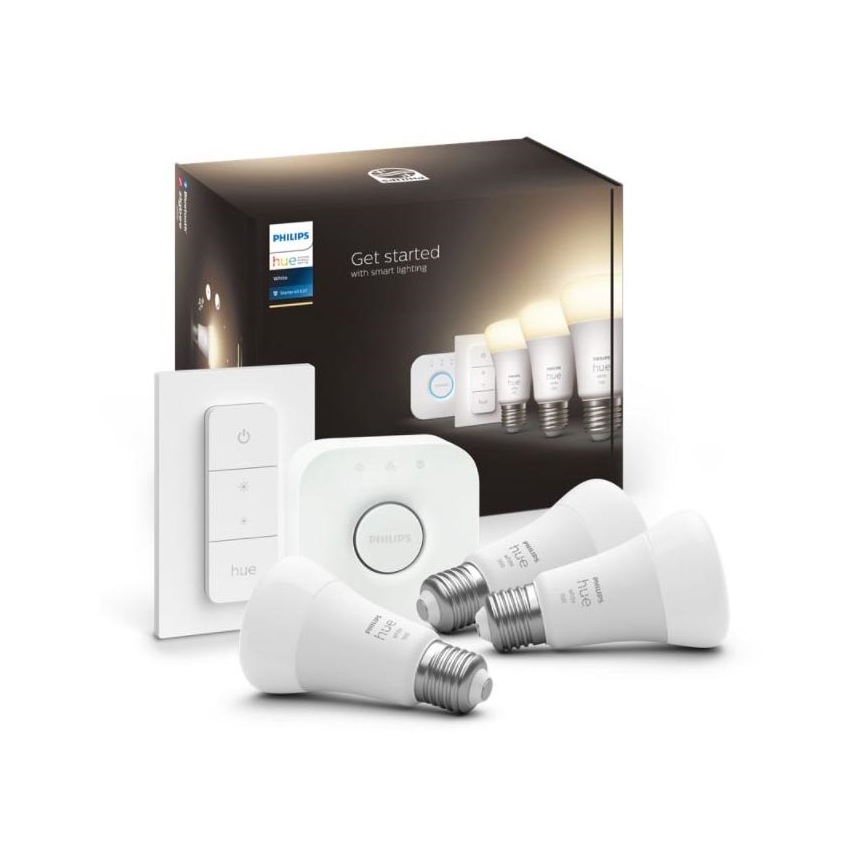 Basis-Set Philips Hue WHITE 3xE27/9,5W 2700K + Verbindungsgerät