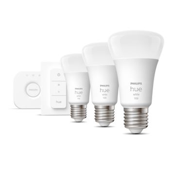 Basis-Set Philips Hue WHITE 3xE27/9,5W 2700K + Verbindungsgerät