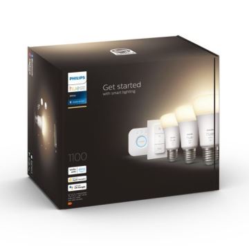 Basis-Set Philips Hue WHITE 3xE27/9,5W 2700K + Verbindungsgerät