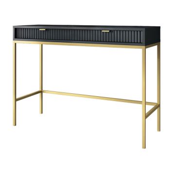 Beistelltisch NOVA 77x104 cm schwarz/golden