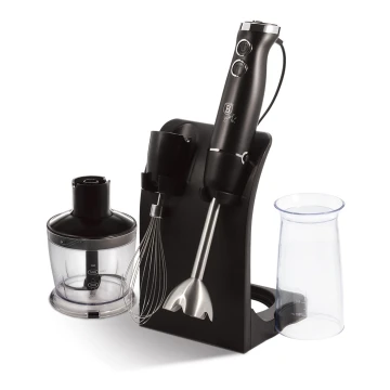 BerlingerHaus - Stabmixer 5in1 mit Zubehör 500W/230V schwarz/Edelstahl