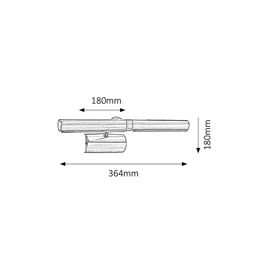 Brilagi - Bilderleuchte DANAE 2xE14/40W/230V bronzen