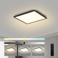 Brilagi - Dimmbare LED-Deckenleuchte SLIMFRAME LED/25W/230V 30x30 cm 3000-6000K schwarz + Fernbedienung