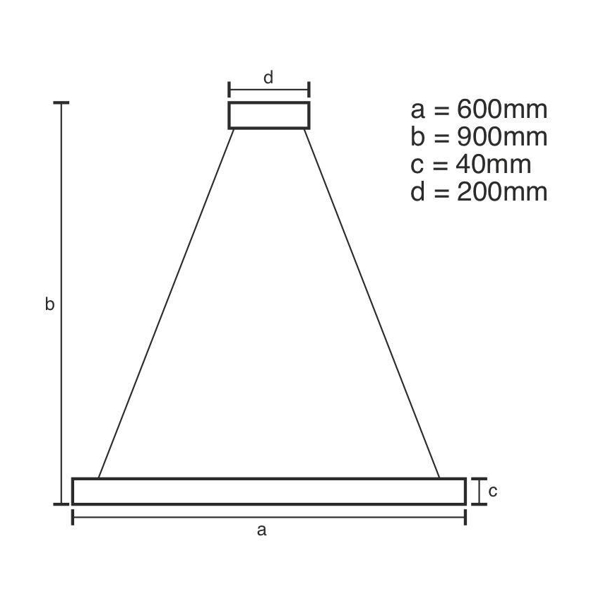 Brilagi - Dimmbarer LED-Kronleuchter an Schnur CIRCLE LED/42W/230V 3000-6500K braun + Fernbedienung