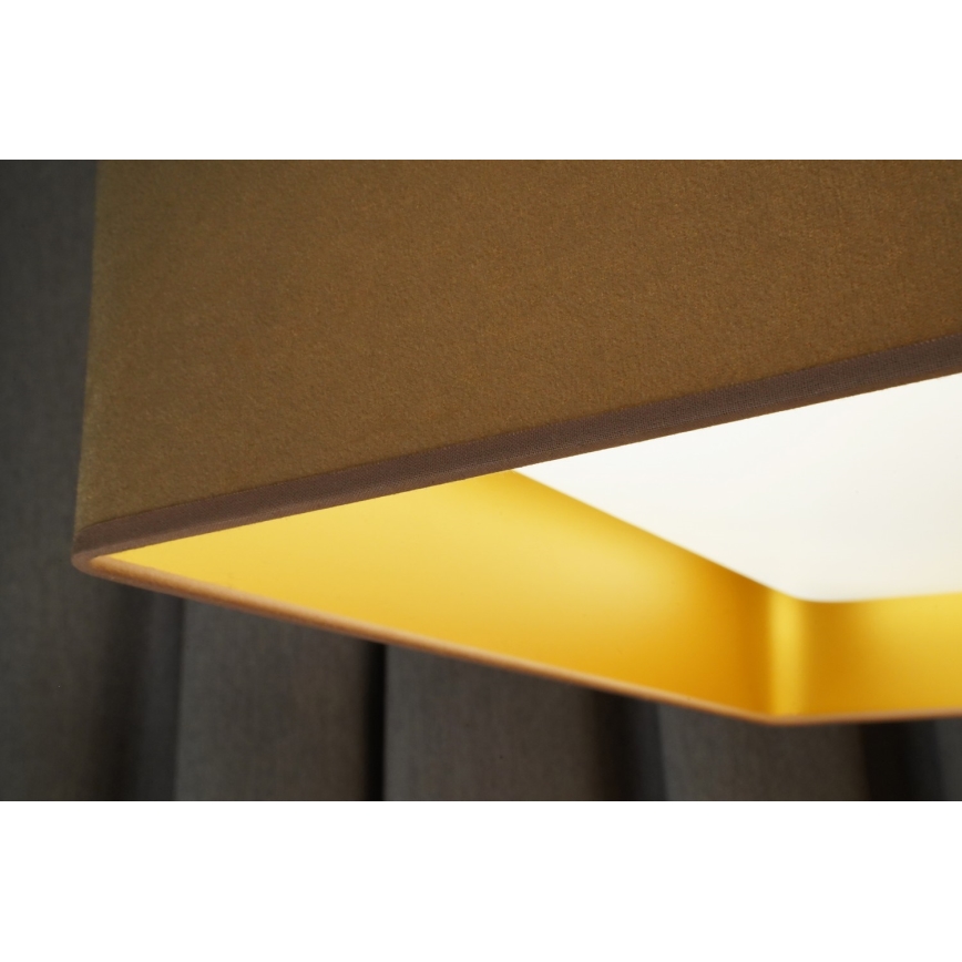 Brilagi - Dimmbare LED-Deckenleuchte VELVET SQUARE LED/24W/230V 3000/4000/6500K + Fernbedienung beige