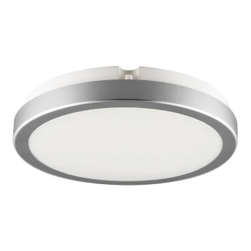 Brilagi - LED-Deckenleuchte für Badezimmer PERA 18W/230V d 22 cm IP65 silbern